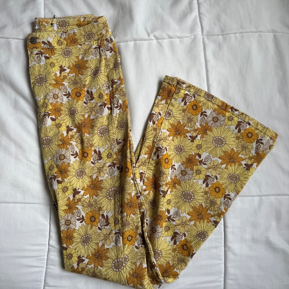 Flower Flare Pants
